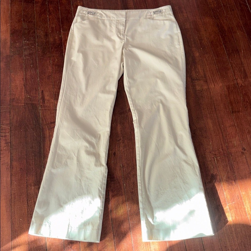 7th Avenue Studio New York & Co Classic Tan Women's Bootcut Pants.